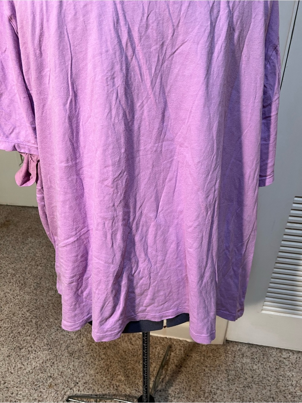 Ava & Viv Women’s Plus Size 4X V-Neck T-Shirt Short Sleeve Light Purple Lavender - Picture 7 of 9